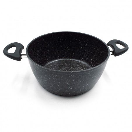 103665 Batería DGBAVARIA 14 pz sartenes y cazuelas NEGRO con cucharones