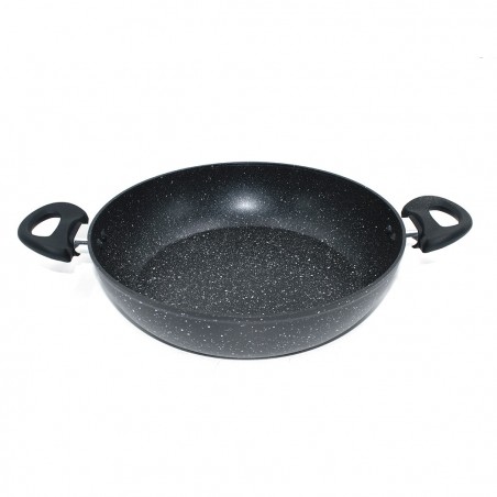 103665 Batería DGBAVARIA 14 pz sartenes y cazuelas NEGRO con cucharones