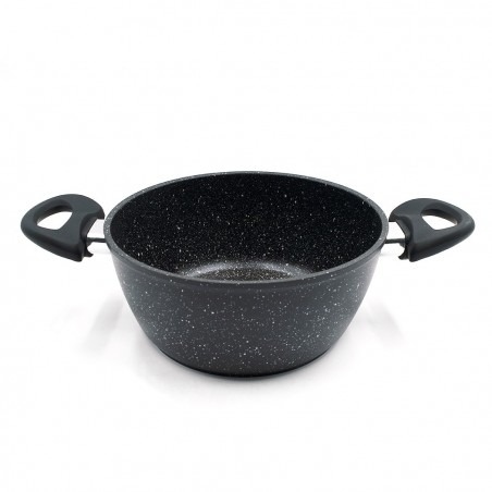 103665 Batería DGBAVARIA 14 pz sartenes y cazuelas NEGRO con cucharones