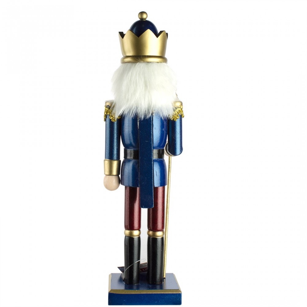 6107089 Soldado cascanuces de madera Azul 36 cm...