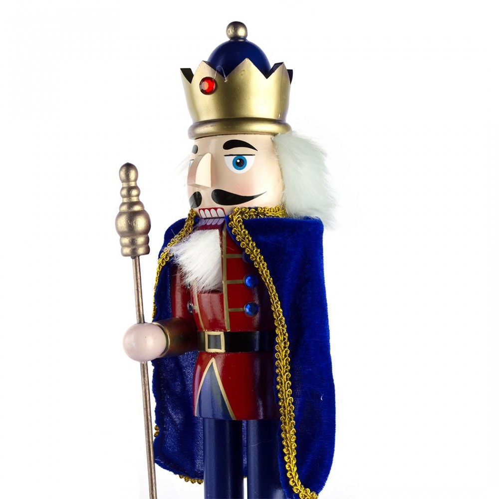 6107140 Soldado cascanuces de madera Azul 36 cm...