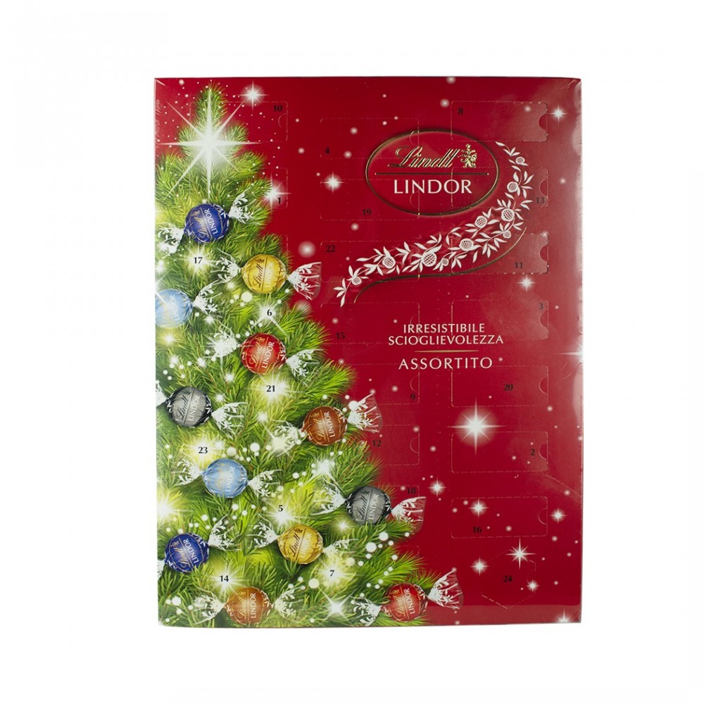 037899 Calendario navideño Lindt Lindor 24 bombones surtidos 299 gr