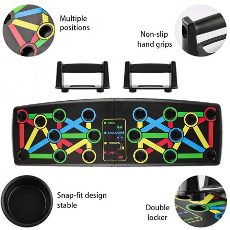 210191 Tabla de entrenamiento  Push up board de fitness portátil y plegable