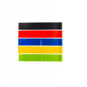 187493 Set 5 pz de bandas elásticas colores para fitness bandas de resistencia