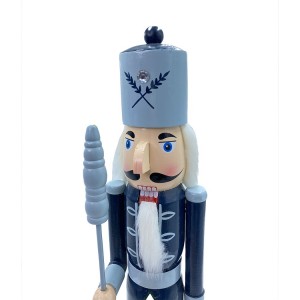 6107113 Soldado cascanuces de madera color Azul 55 cm con... 2