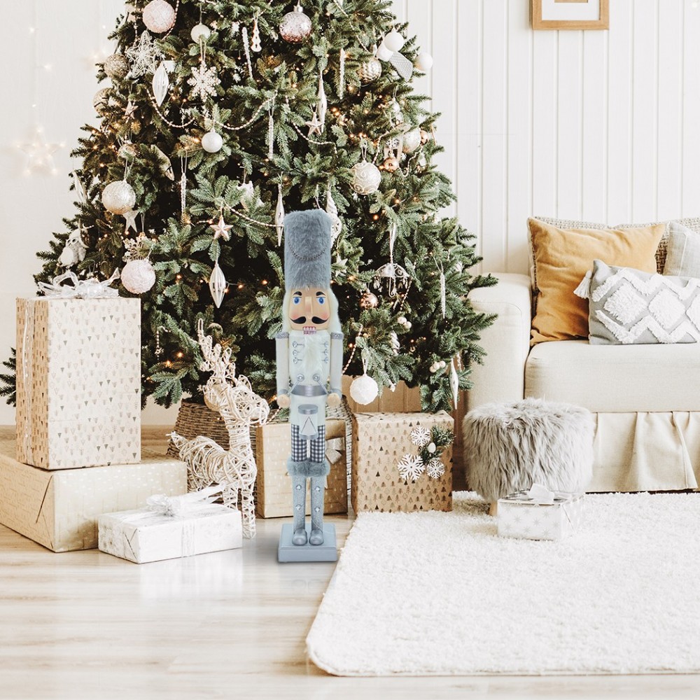 6107113 Soldado cascanuces de madera blanco 55...