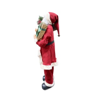 144114 Papá Noel gigante 120 cm con bolsa decoración... 2