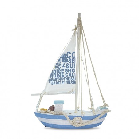 830351 Velero de madera colección estilo marinero con 13 luces LED