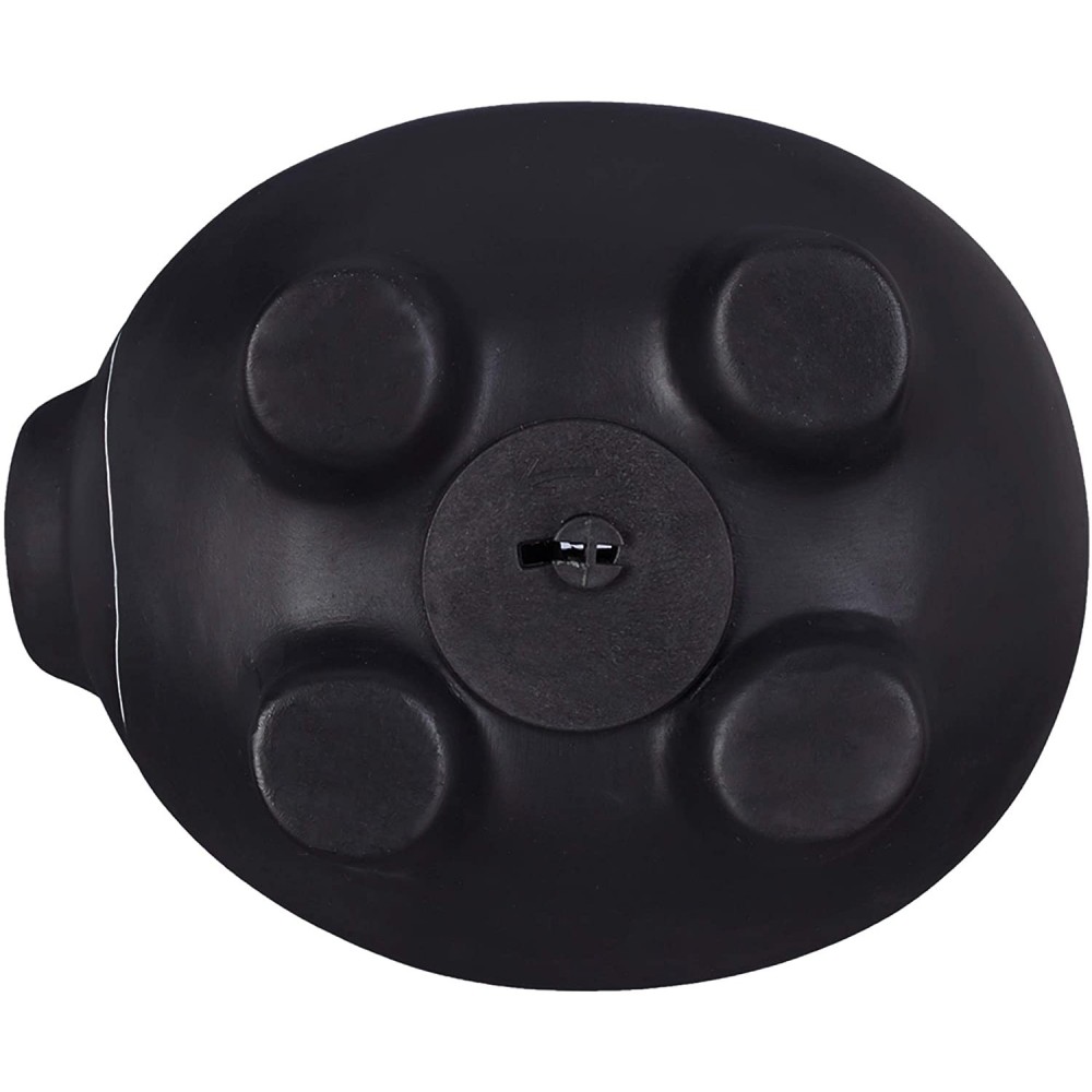 370104 Hucha de cerámica Negra para monedas y...