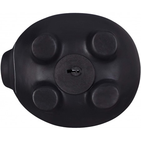 370104 Hucha de cerámica Negra para monedas y billetes con tiza para escribir