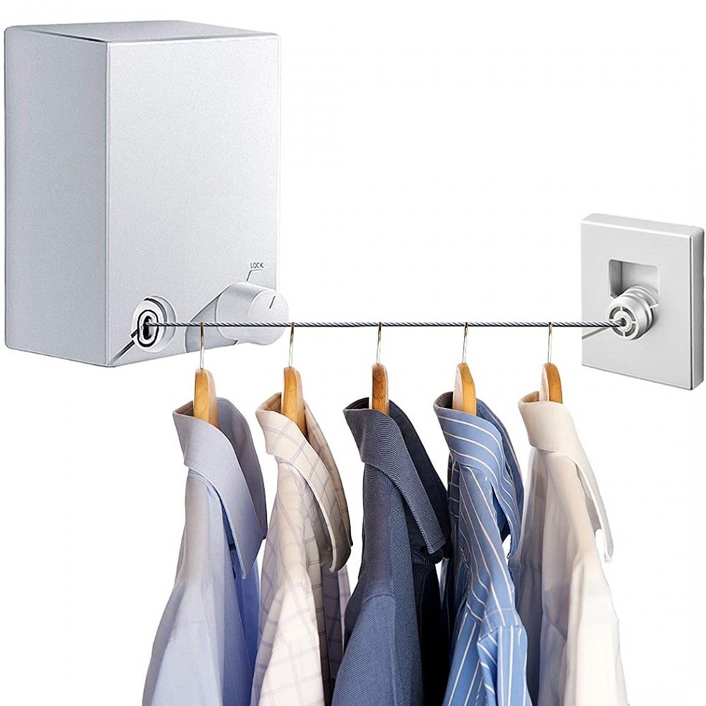 Cuerda de tendedero retráctil en acero...