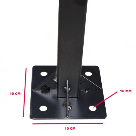 Buzón de 10 plazas grupo de condominio con soporte 160x60x17 cm ANTRACITA