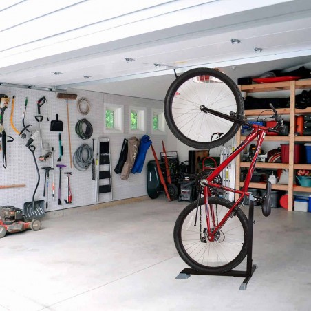 Soporte en forma de T para mantenimiento y expositor universal para bicicletas