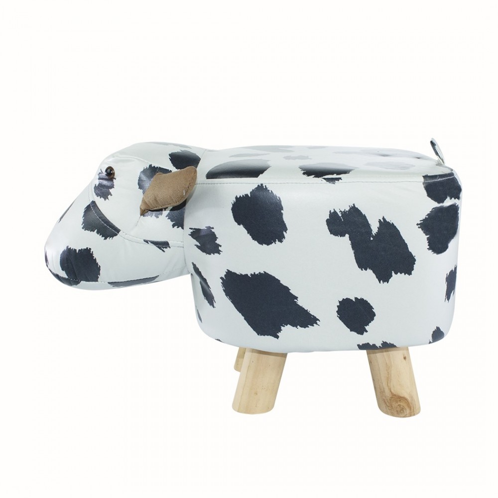 372027 Puf en tejido suave de ecopiel forma de...