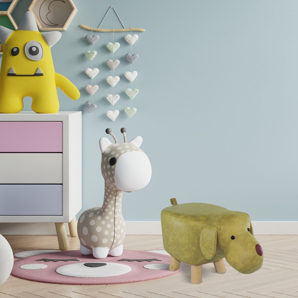 372027 Puf en tejido suave de ecopiel forma de...