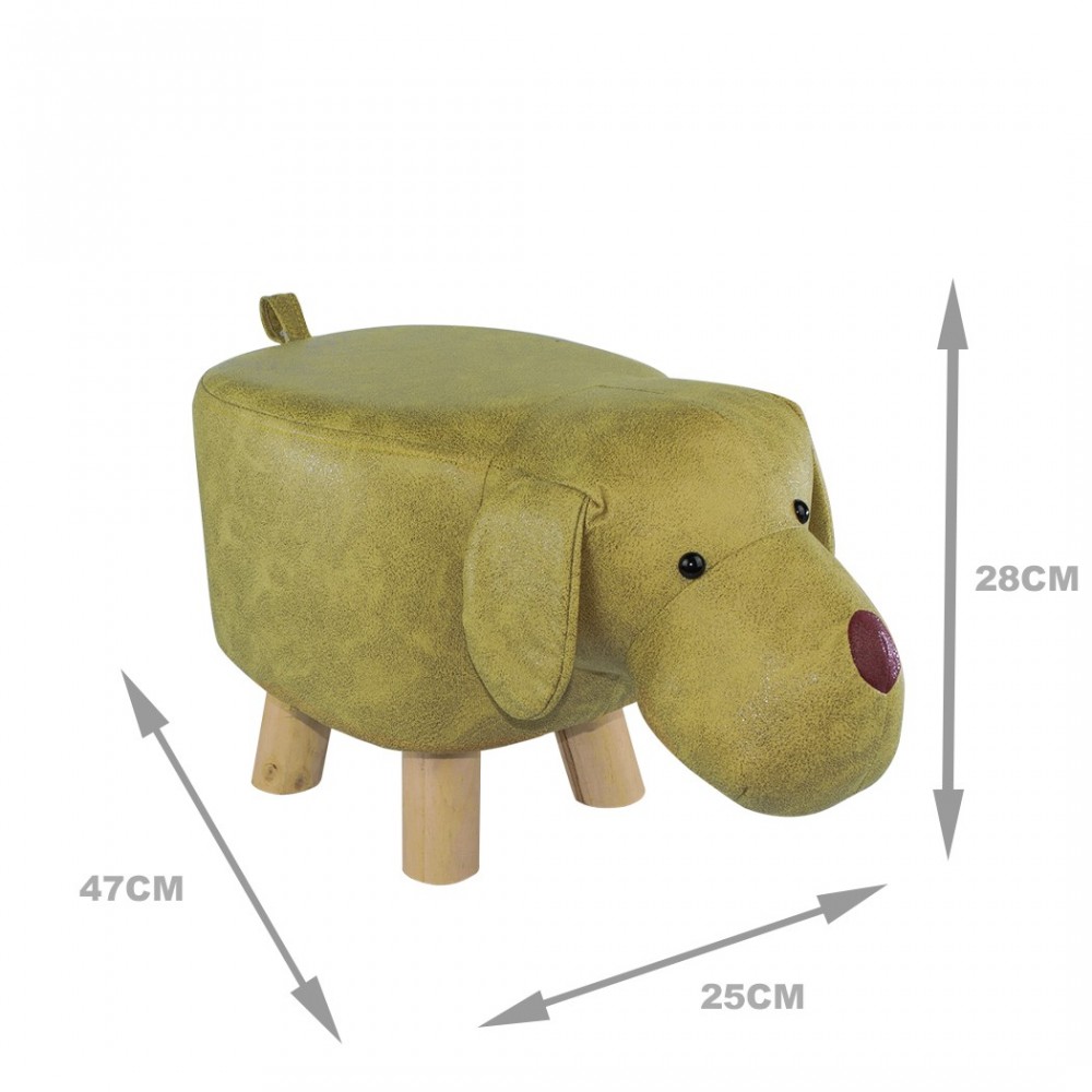 372027 Puf en tejido suave de ecopiel forma de...