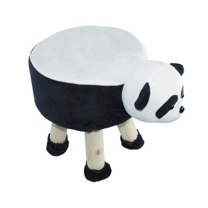 372026 Puf en tejido suave y blandito forma de Oso panda...