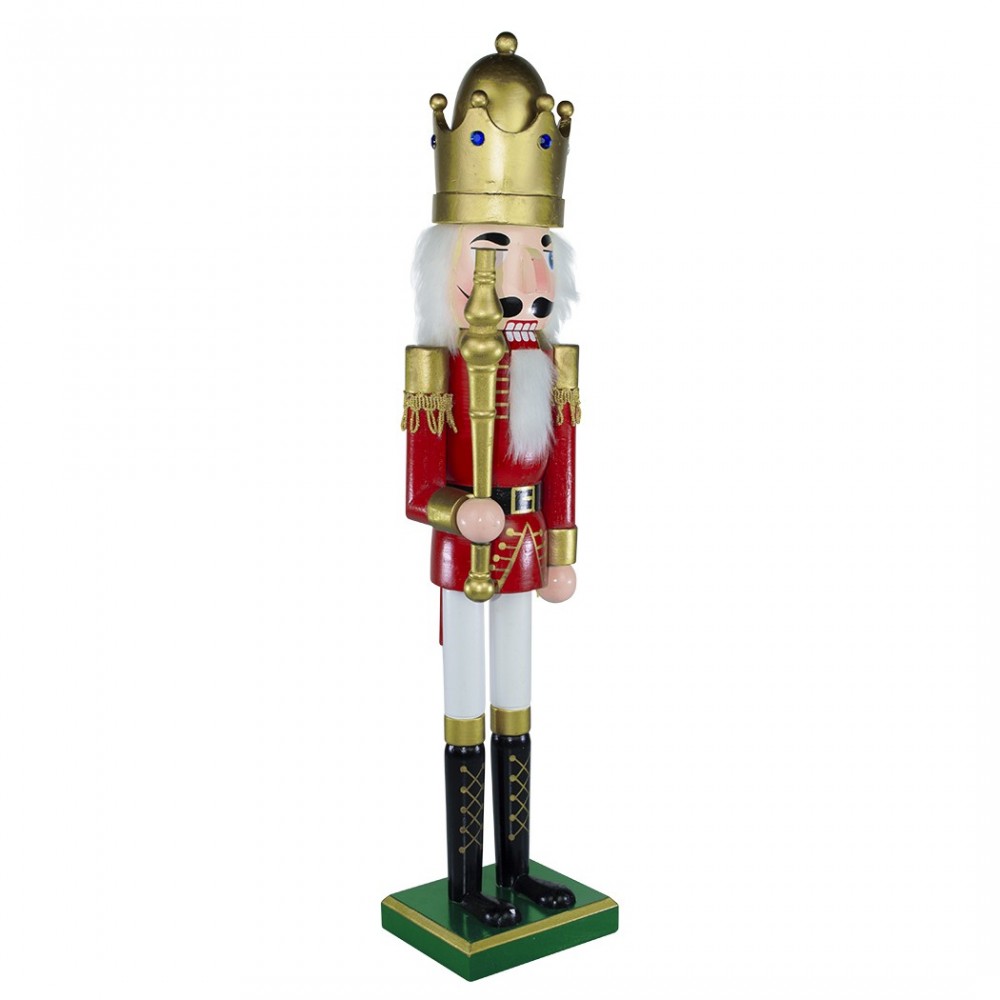 929328 Soldado cascanueces 60h cm con cetro y...