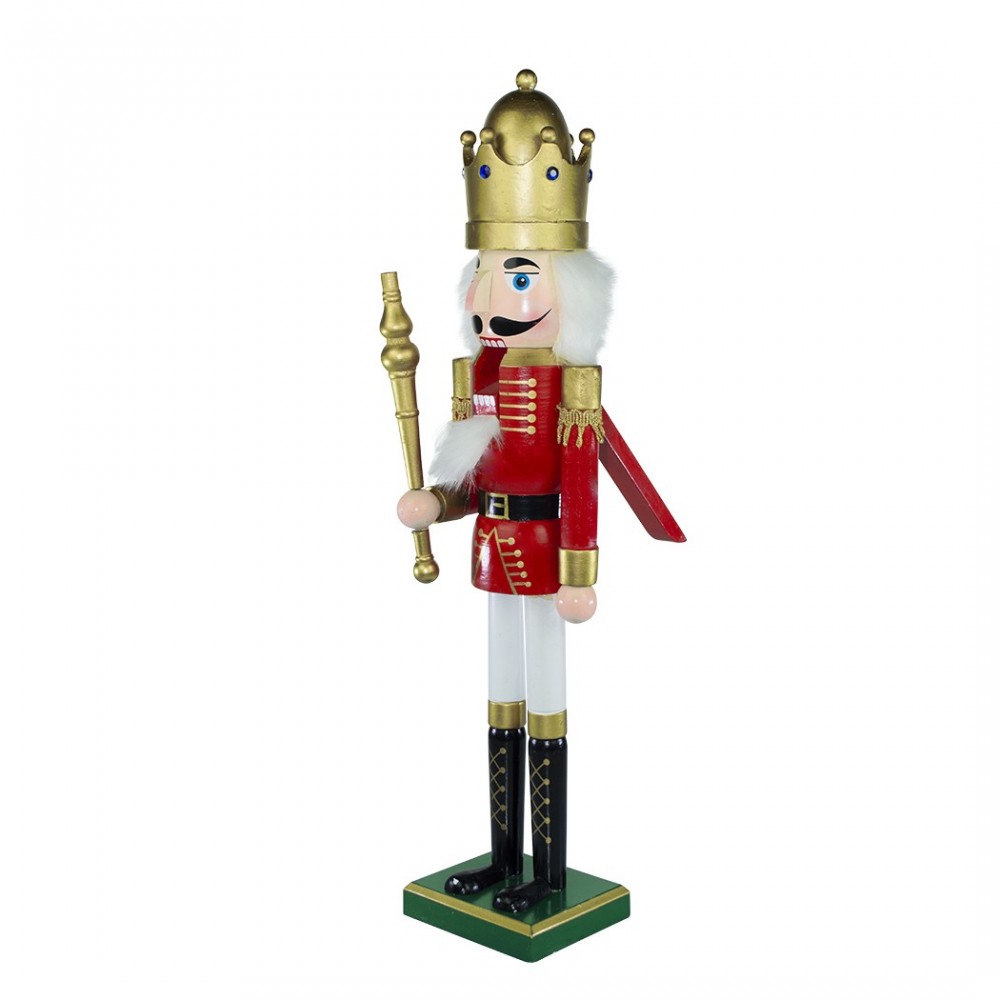 929328 Soldado cascanueces 60h cm con cetro y...