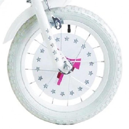 Bicicleta FIOCCO BKT tamaño 12 bici para niñas de 2 a 5 años con ruedines