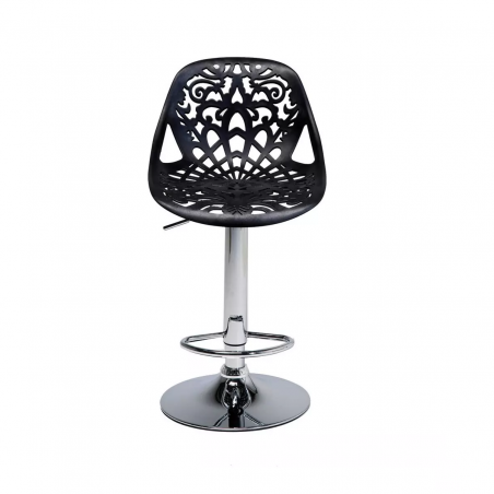 Set 2 taburetes giratorios GIGLIO de polipropileno con pistón de gas H79cm