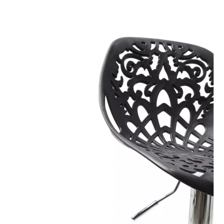 Taburete de bar polipropileno GIGLIO con asiento giratorio y pistón de gas H79cm