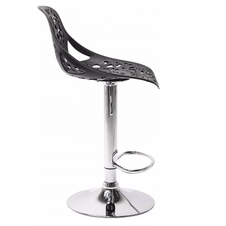 Taburete de bar polipropileno GIGLIO con asiento giratorio y pistón de gas H79cm