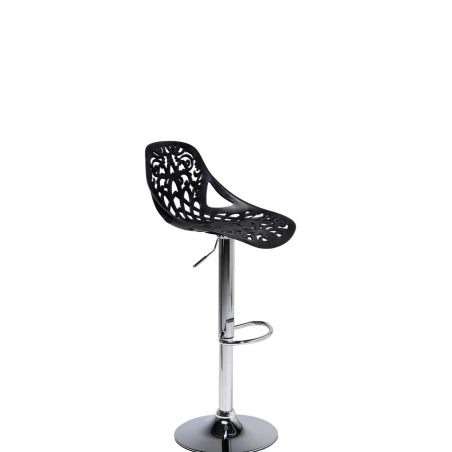 Taburete de bar polipropileno GIGLIO con asiento giratorio y pistón de gas H79cm