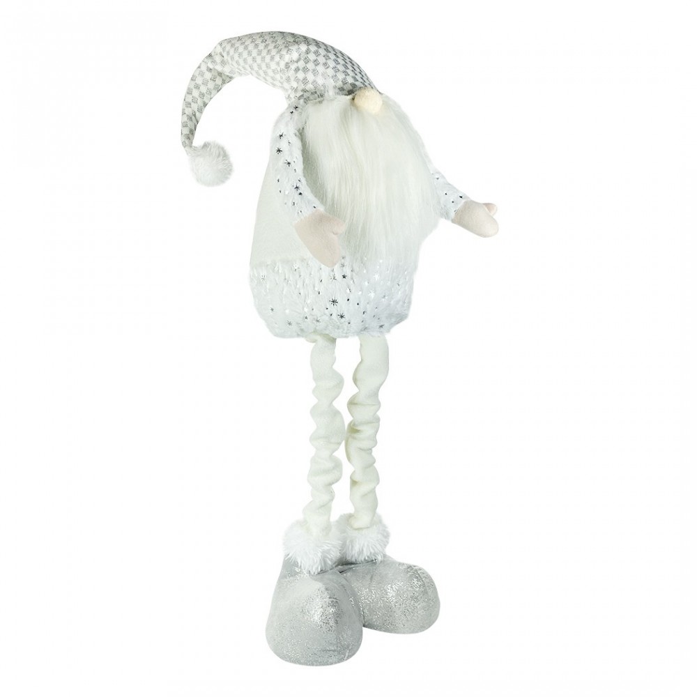 383030 Gnomo blanco con barba larga 54cm con...