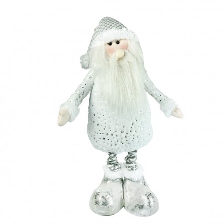 383029 Papá Noel BLANCO regulable en altura desde 54 cm hasta 105 en poliéster