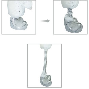 383029 Papá Noel BLANCO regulable en altura desde 54 cm... 2