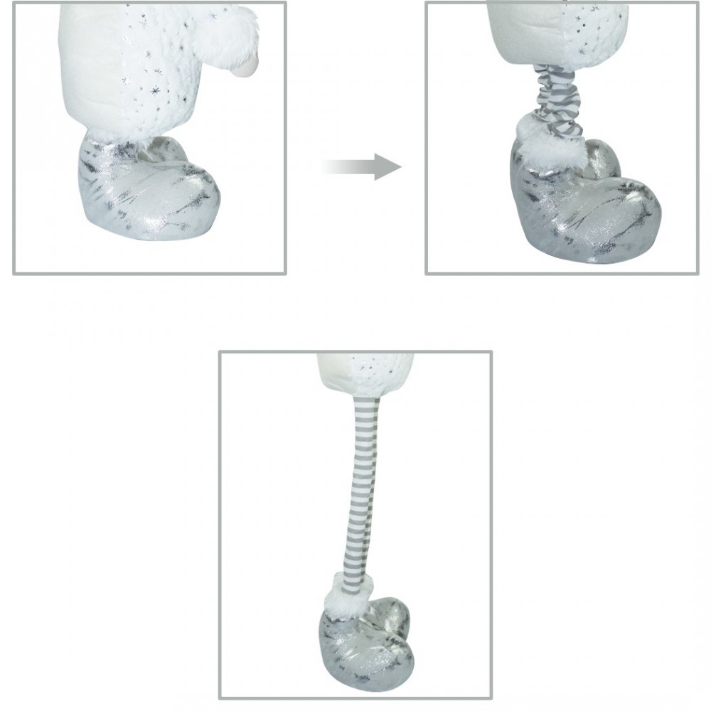 383029 Papá Noel BLANCO regulable en altura...