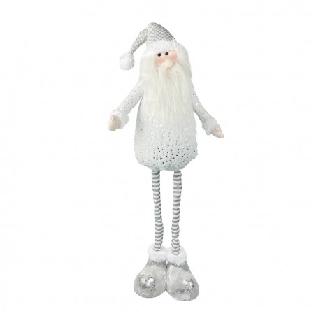 383029 Papá Noel BLANCO regulable en altura desde 54 cm hasta 105 en poliéster