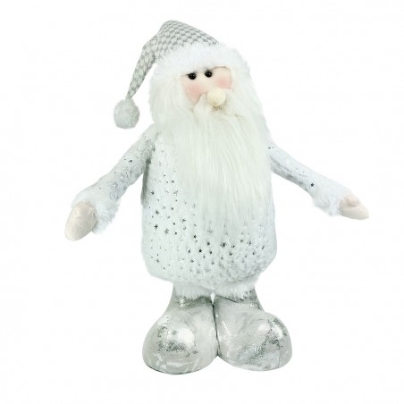 383029 Papá Noel BLANCO regulable en altura desde 54 cm hasta 105 en poliéster