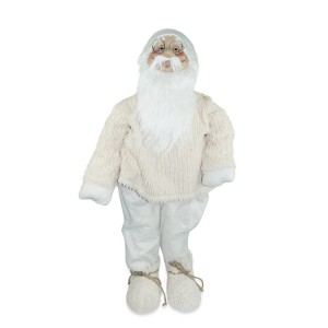 308046 Estatua de Papá Noel 90 cm BEIGE Decoración...