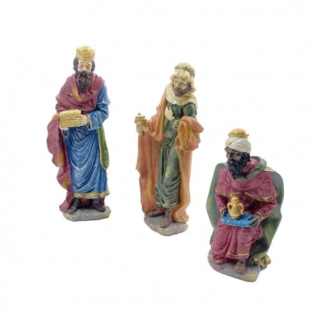 223020 Belén con personajes de resina 9 pz estatuas 32 cm Decoración navideña