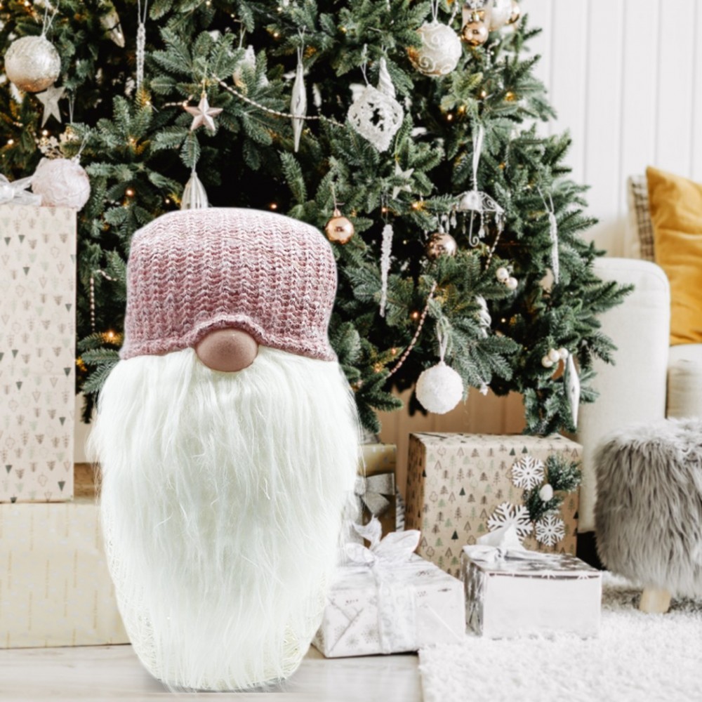 308033 Gnomo con sombrero ROSA 104 cm con mini...