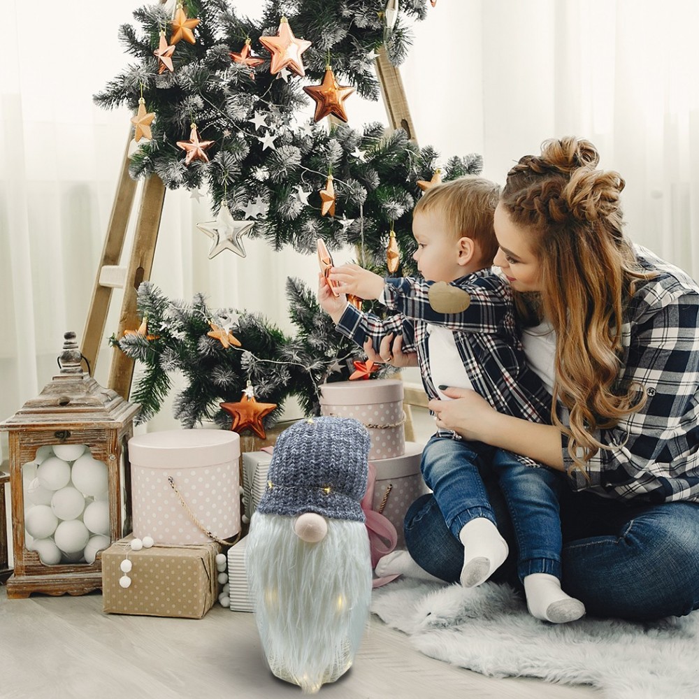 308037 Gnomo con sombrero GRIS 87 cm con mini...