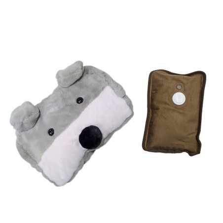 25811806 Bolsa de agua caliente con bolsillos calientamanos en suave peluche
