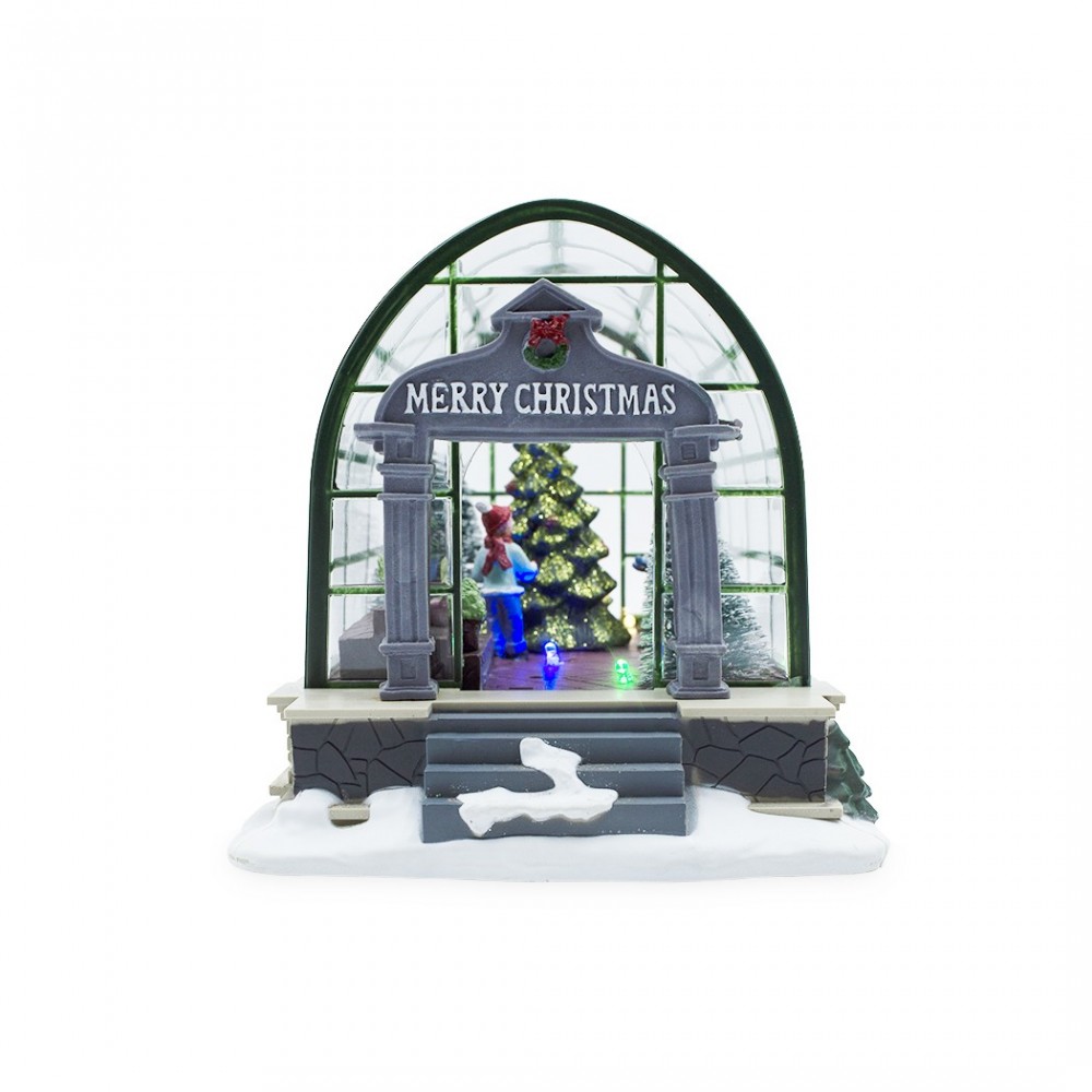 361010 Invernadero navideño paisaje con...