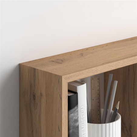 547076 Conjunto de 3 baldas cubo y rectangular madera NATURAL acc. para montaje