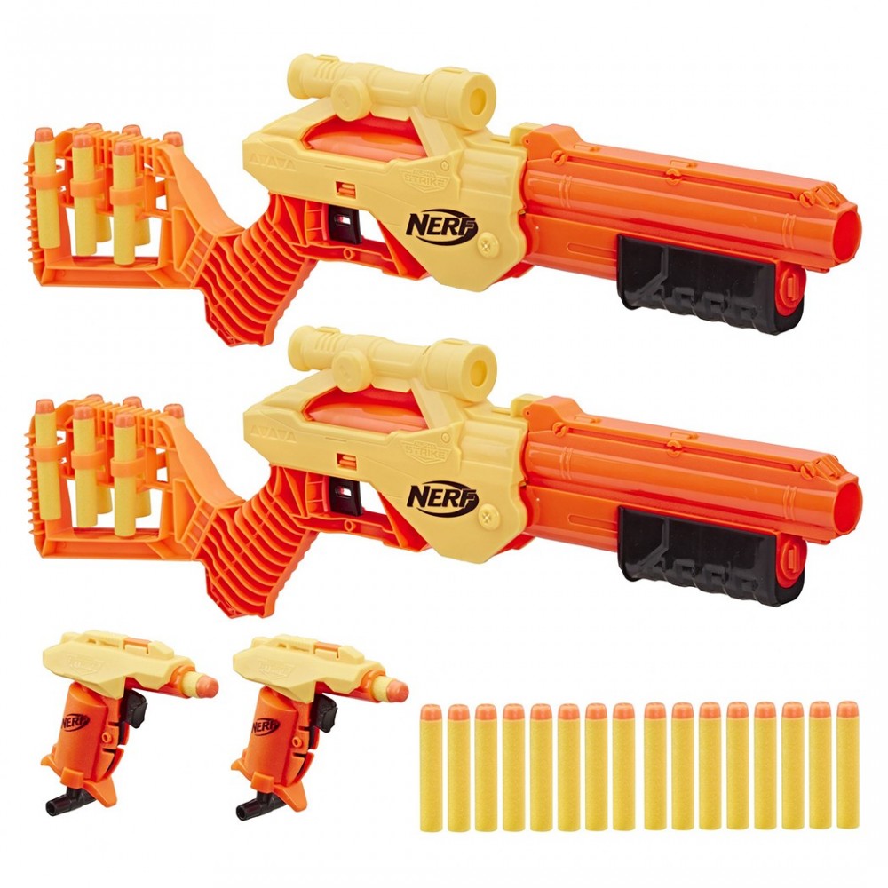 624638 Hasbro Nerf Alpha Strike con 2 armas...