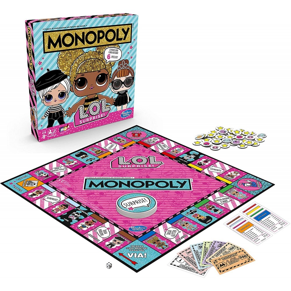 640218 Monopoly edición de mesa L.O.L.! surprise juego de mesa