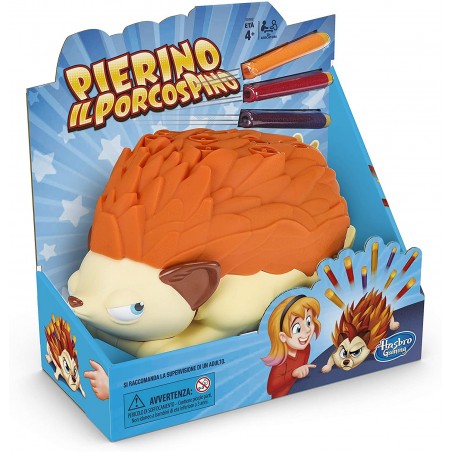 609901 Hasbro Pierino juego de mesa puercoespín con dados y dardos