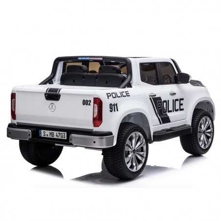 B86119 Mercedes X-Class Police car 12V eléctrico mp4 USB coche para niños