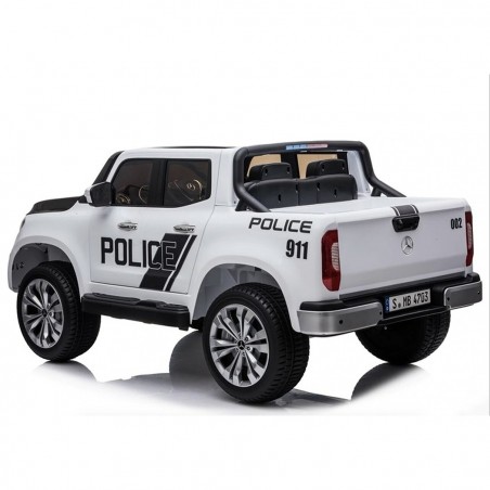 B86119 Mercedes X-Class Police car 12V eléctrico mp4 USB coche para niños