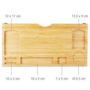 Organizador mesa de madera multifuncional con soporte... 2