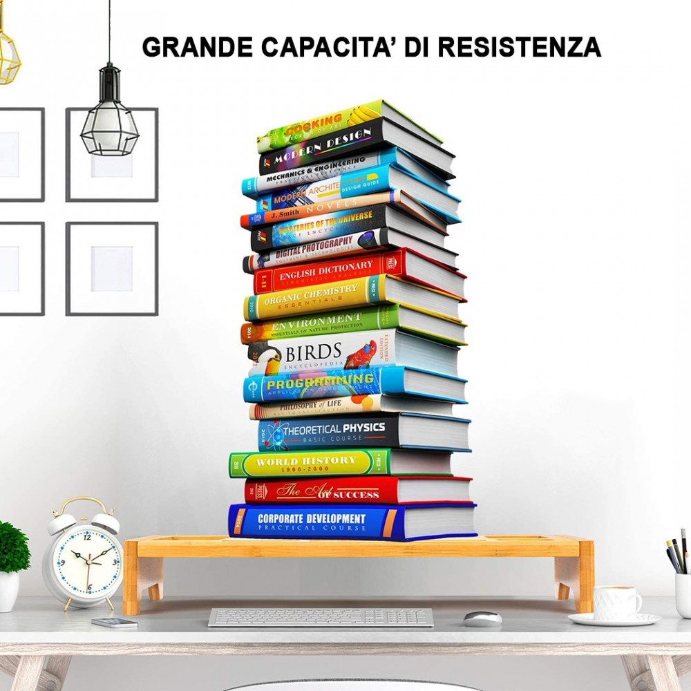 Organizador mesa de madera multifuncional con...