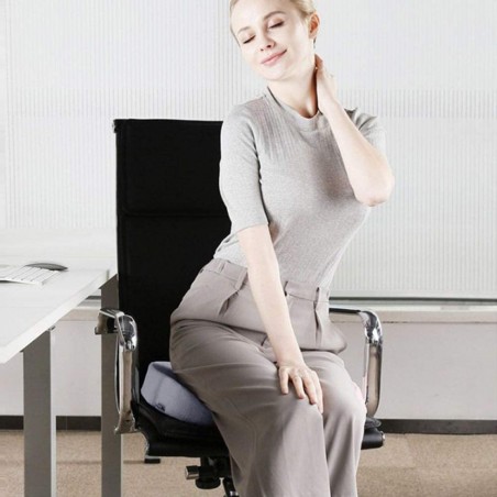 Cojín ortopédico gel y viscoelástica para asiento anti-decúbito y dolor de coxis