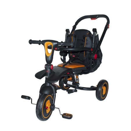 Triciclo modular BabyGo reversible con asiento de cuero, luces y sonidos